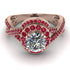 Unique Diamond Halo Engagement Ring - Jessica No. 47