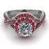 Unique Diamond Halo Engagement Ring - Jessica No. 48 image 2