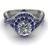 Unique Diamond Halo Engagement Ring - Jessica No. 63