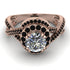 Unique Diamond Halo Engagement Ring - Jessica No. 32 image 2