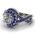 Unique Diamond Halo Engagement Ring - Jessica No. 63 image 3