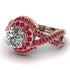 Unique Diamond Halo Engagement Ring - Jessica No. 47 image 3