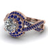 Unique Diamond Halo Engagement Ring - Jessica No. 62 image 3