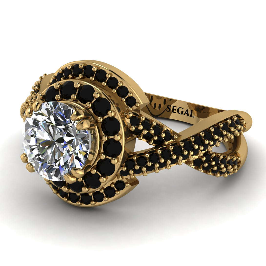 Unique Diamond Halo Engagement Ring - Jessica No. 31