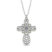 Unique Glam Diamond Cross Necklace - Leo No. 3 image 1