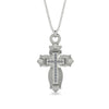 Unique Halo Cross Diamond Necklace - Ezra No. 3
