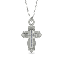 Unique Halo Cross Diamond Necklace - Ezra No. 3 image 1