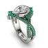 Unique Pear Cut Diamond Ring - Dorothy No. 18