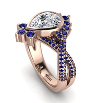 Unique Pear Cut Diamond Ring - Dorothy No. 62 image 1