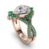 Unique Pear Cut Diamond Ring - Dorothy No. 17