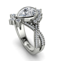 Unique Pear Cut Diamond Ring - Dorothy No. 3 image 1