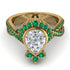 Unique Pear Cut Diamond Ring - Dorothy No. 16