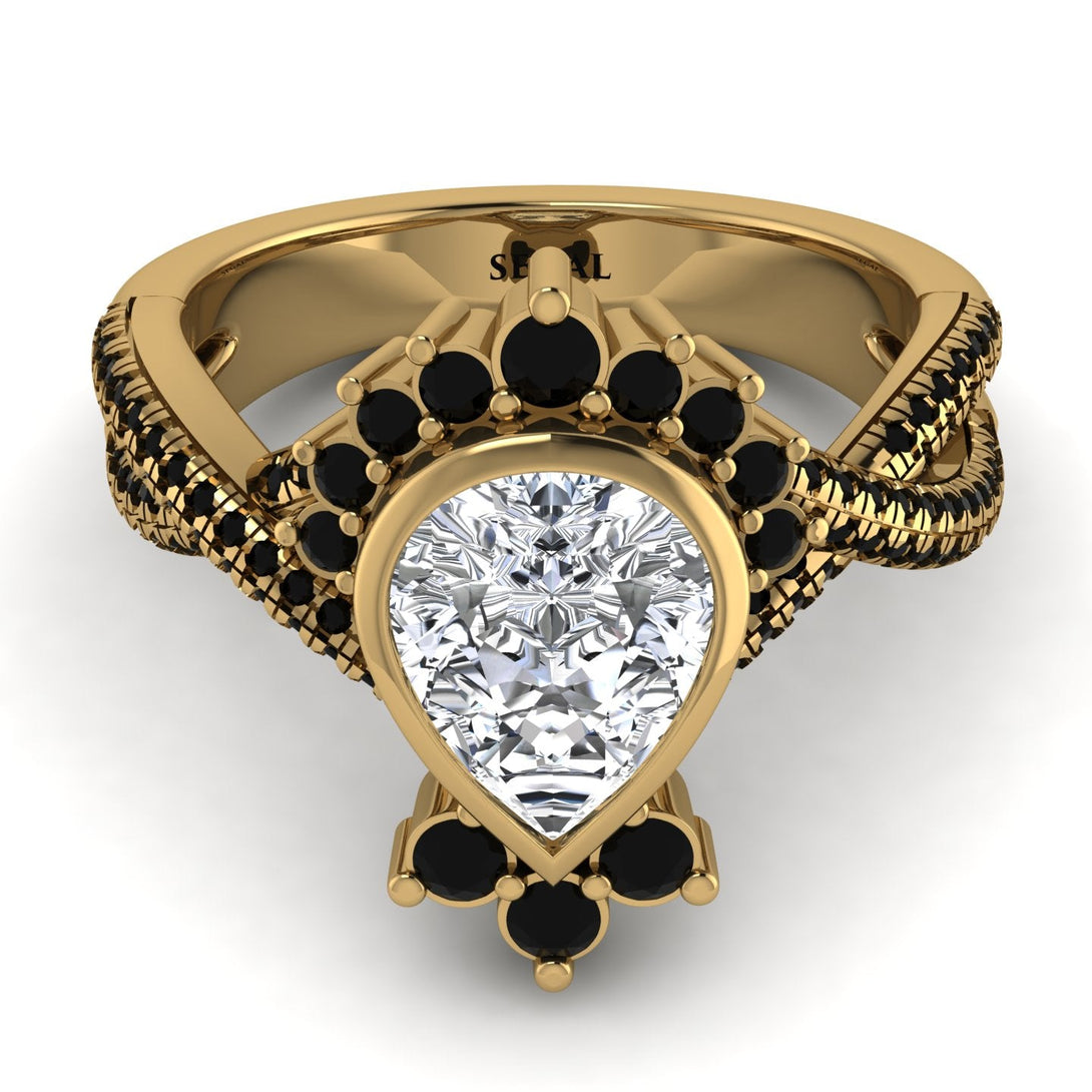 Unique Pear Cut Diamond Ring - Dorothy No. 31