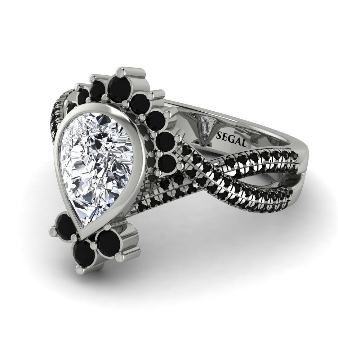 Unique Pear Cut Diamond Ring - Dorothy No. 33