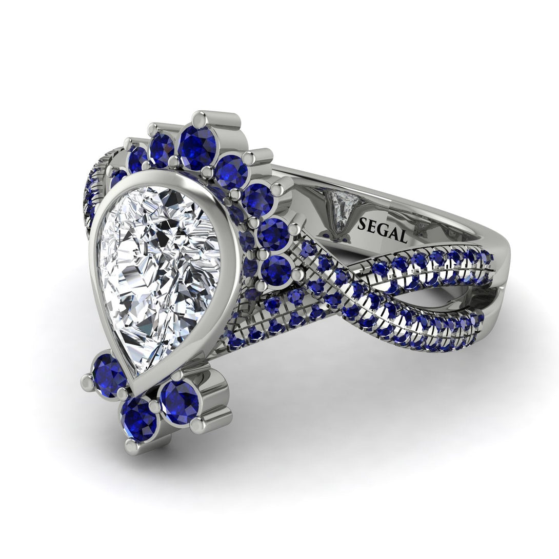 Unique Pear Cut Diamond Ring - Dorothy No. 63