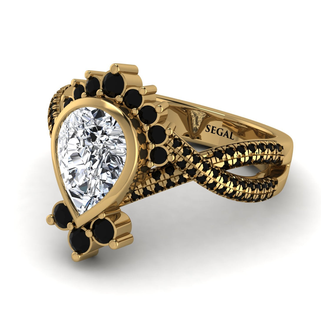 Unique Pear Cut Diamond Ring - Dorothy No. 31
