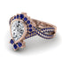 Unique Pear Cut Diamond Ring - Dorothy No. 62