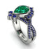 Unique Pear Cut Emerald Ring - Dorothy No. 66 image 1