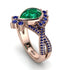Unique Pear Cut Emerald Ring - Dorothy No. 65 image 1