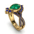 Unique Pear Cut Emerald Ring - Dorothy No. 64 image 1