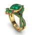 Unique Pear Cut Emerald Ring - Dorothy No. 19