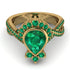 Unique Pear Cut Emerald Ring - Dorothy No. 19