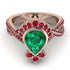 Unique Pear Cut Emerald Ring - Dorothy No. 50 image 2