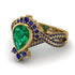Unique Pear Cut Emerald Ring - Dorothy No. 64 image 3