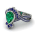 Unique Pear Cut Emerald Ring - Dorothy No. 66 image 3