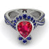 Unique Pear Cut Ruby Ring - Dorothy No. 72 image 2