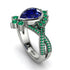 Unique Pear Cut Sapphire Ring - Dorothy No. 30 image 1