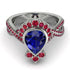 Unique Pear Cut Sapphire Ring - Dorothy No. 60