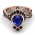 Unique Pear Cut Sapphire Ring - Dorothy No. 44 image 2