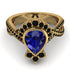 Unique Pear Cut Sapphire Ring - Dorothy No. 43