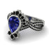Unique Pear Cut Sapphire Ring - Dorothy No. 45