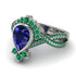 Unique Pear Cut Sapphire Ring - Dorothy No. 30 image 3