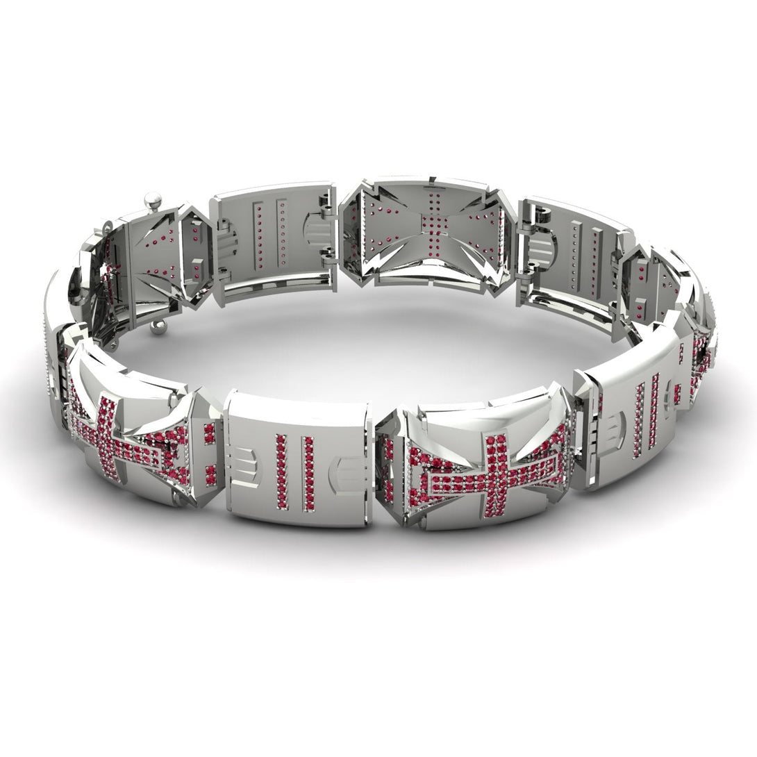 Unique Ruby Men Bracelet - Gary No. 12