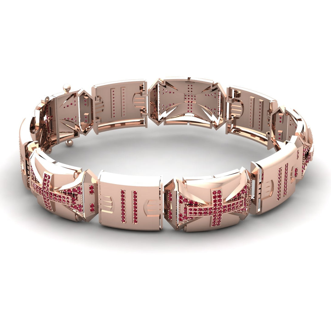 Unique Ruby Men Bracelet - Gary No. 11