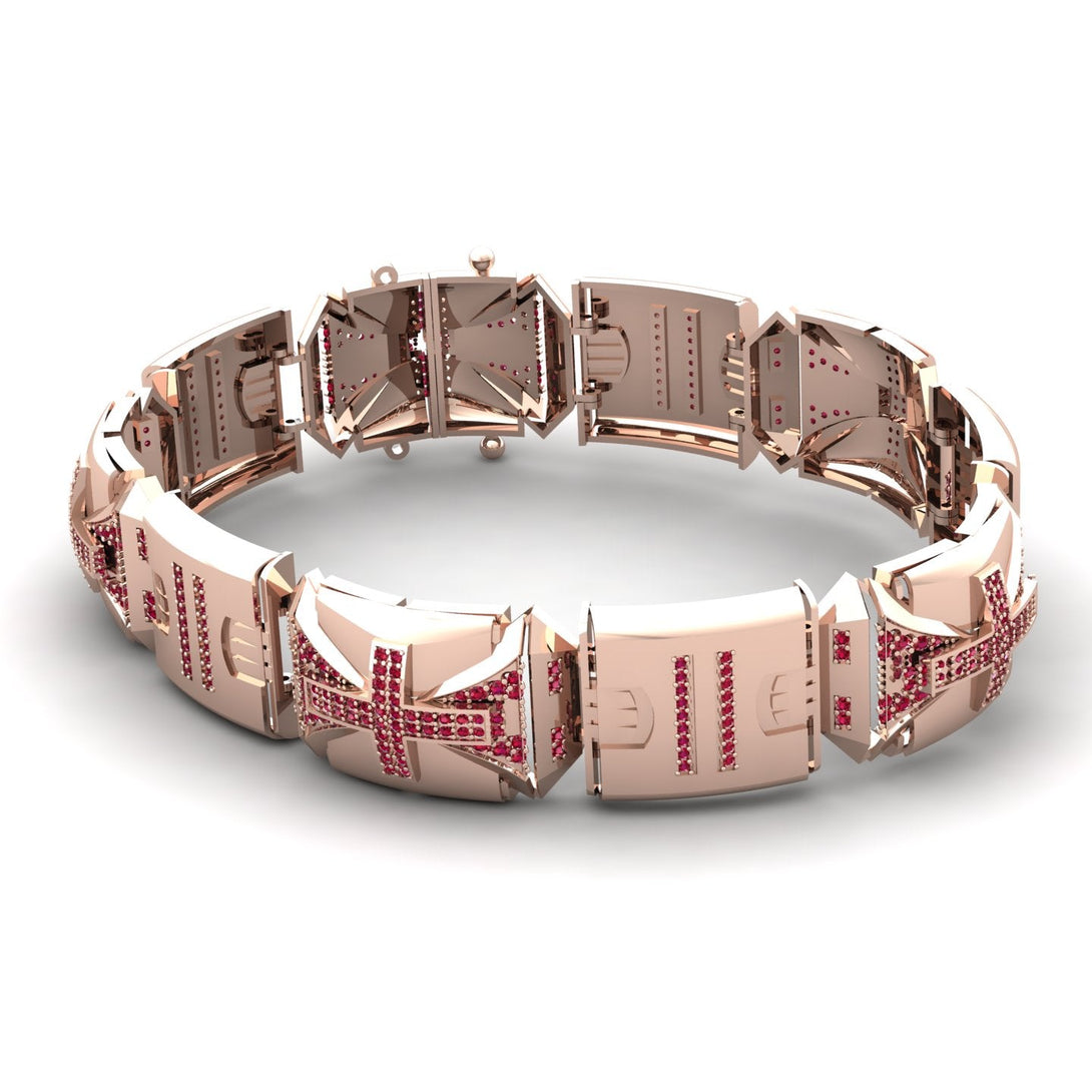 Unique Ruby Men Bracelet - Gary No. 11