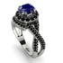 Unique Sapphire Halo Engagement Ring - Jessica No. 45 image 1