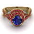 Unique Sapphire Halo Engagement Ring - Jessica No. 58