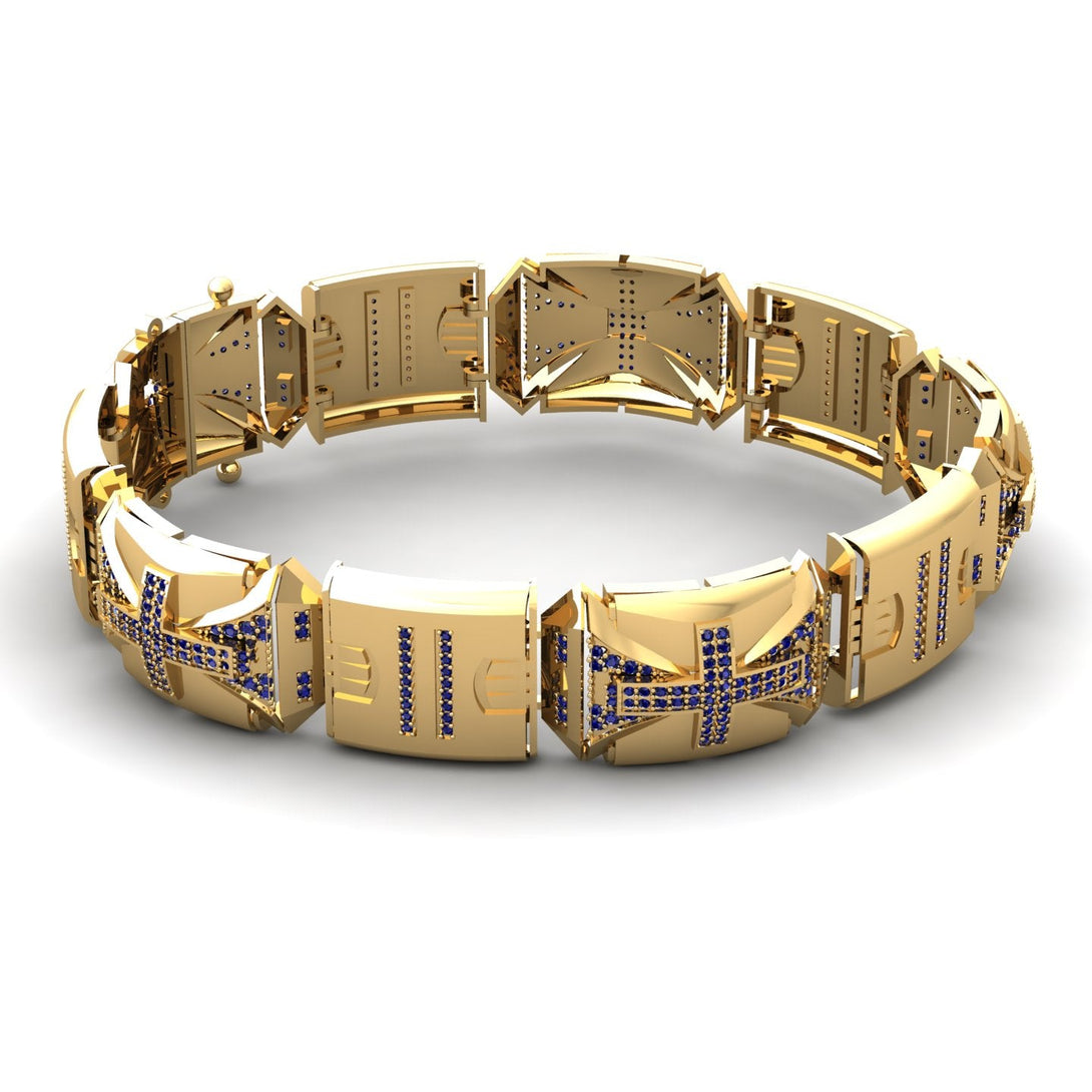 Unique Sapphire Men Bracelet - Gary No. 13