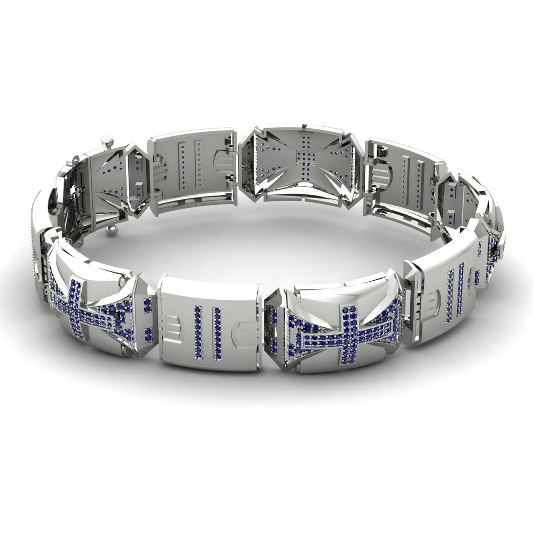 Unique Sapphire Men Bracelet - Gary No. 15