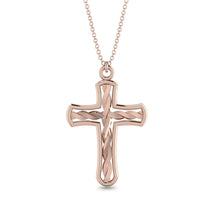 Unique Swirl Cross Inside Cross Necklace - Luca No. 2 image 1