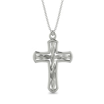 Unique Swirl Cross Inside Cross Necklace - Luca No. 3 image 1