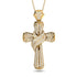 Unique Swirling Diamond Cross Pendant - Patrick No. 1