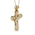 Unique Swirling Diamond Cross Pendant - Patrick No. 1