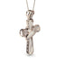 Unique Swirling Diamond Cross Pendant - Patrick No. 2