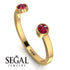 Upside Down Diamond Open Ruby Ring - Melody No. 10 image 2