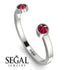 Upside Down Diamond Open Ruby Ring - Melody No. 12 image 2